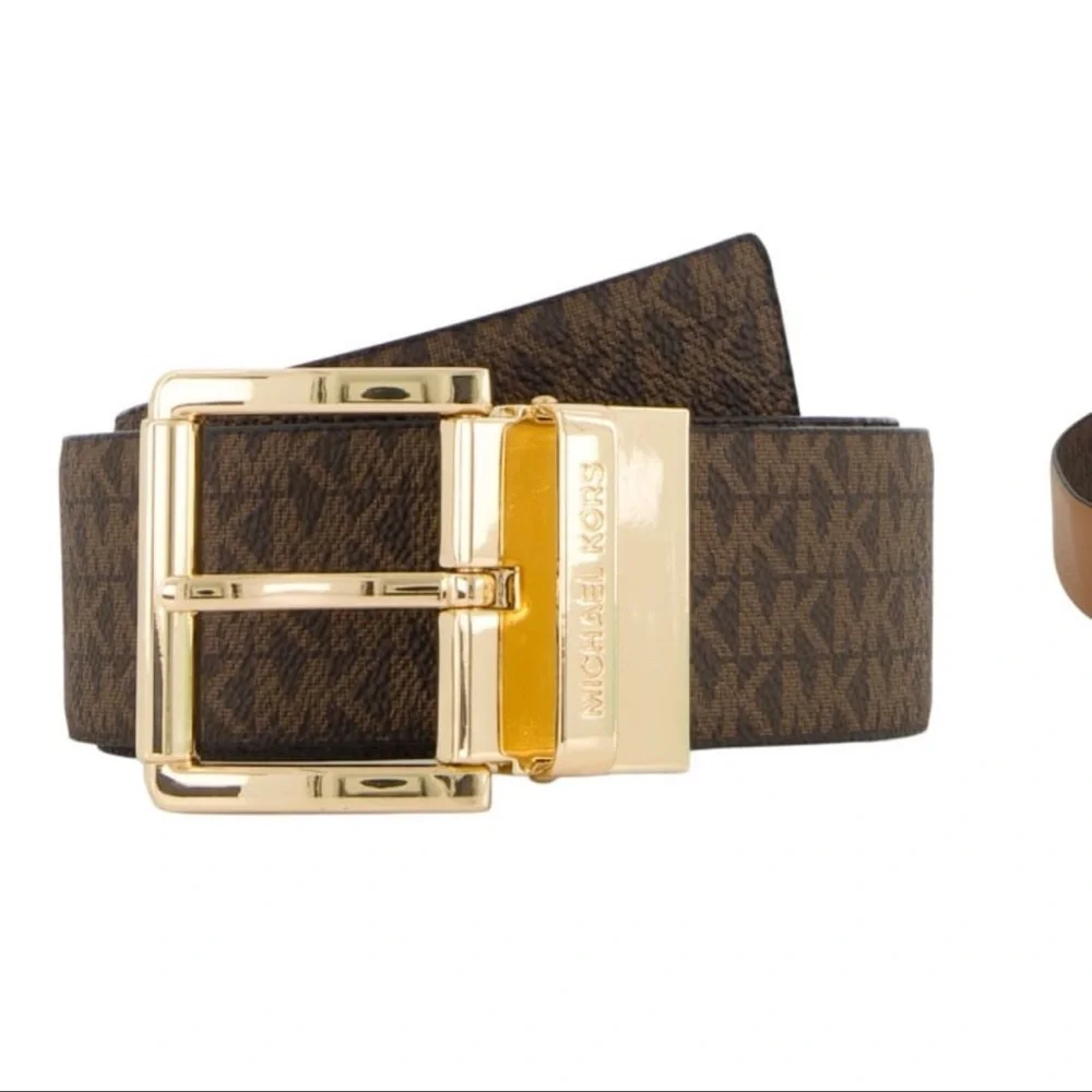 Michael Kors 2 pack 100% leather belt size large